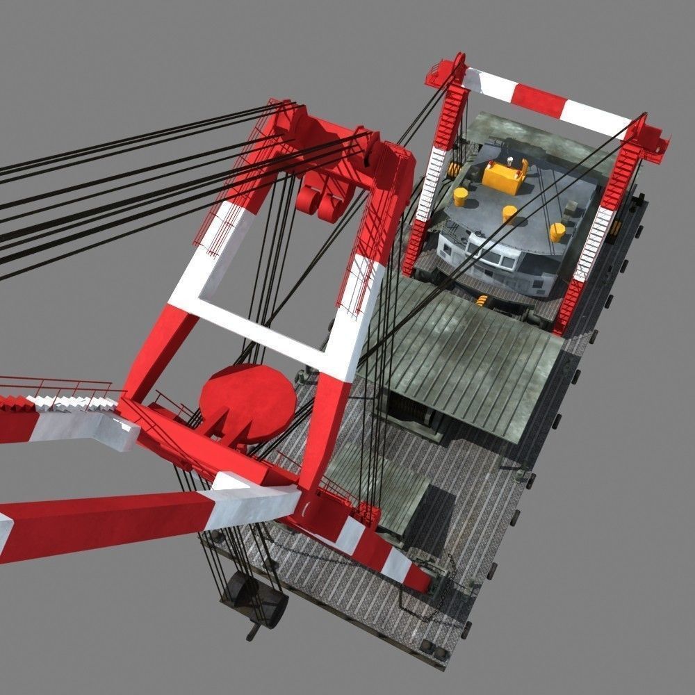 Floating Crane 3D model_9