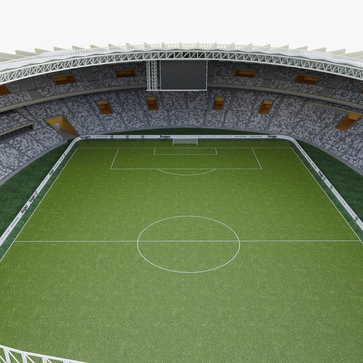 Stadium Mineirao 3D model_9