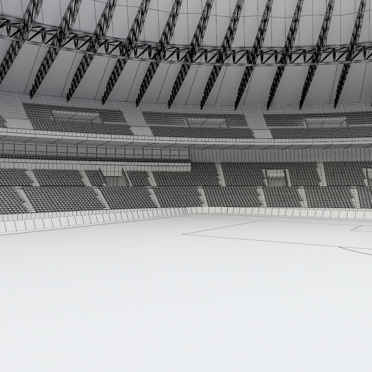 Stadium Mineirao 3D model_6