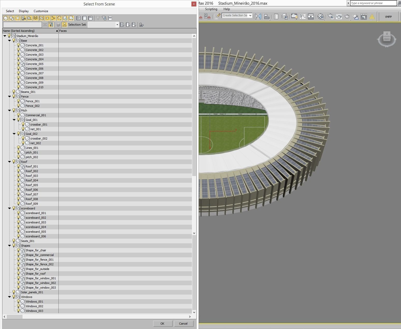 Stadium Mineirao 3D model_20