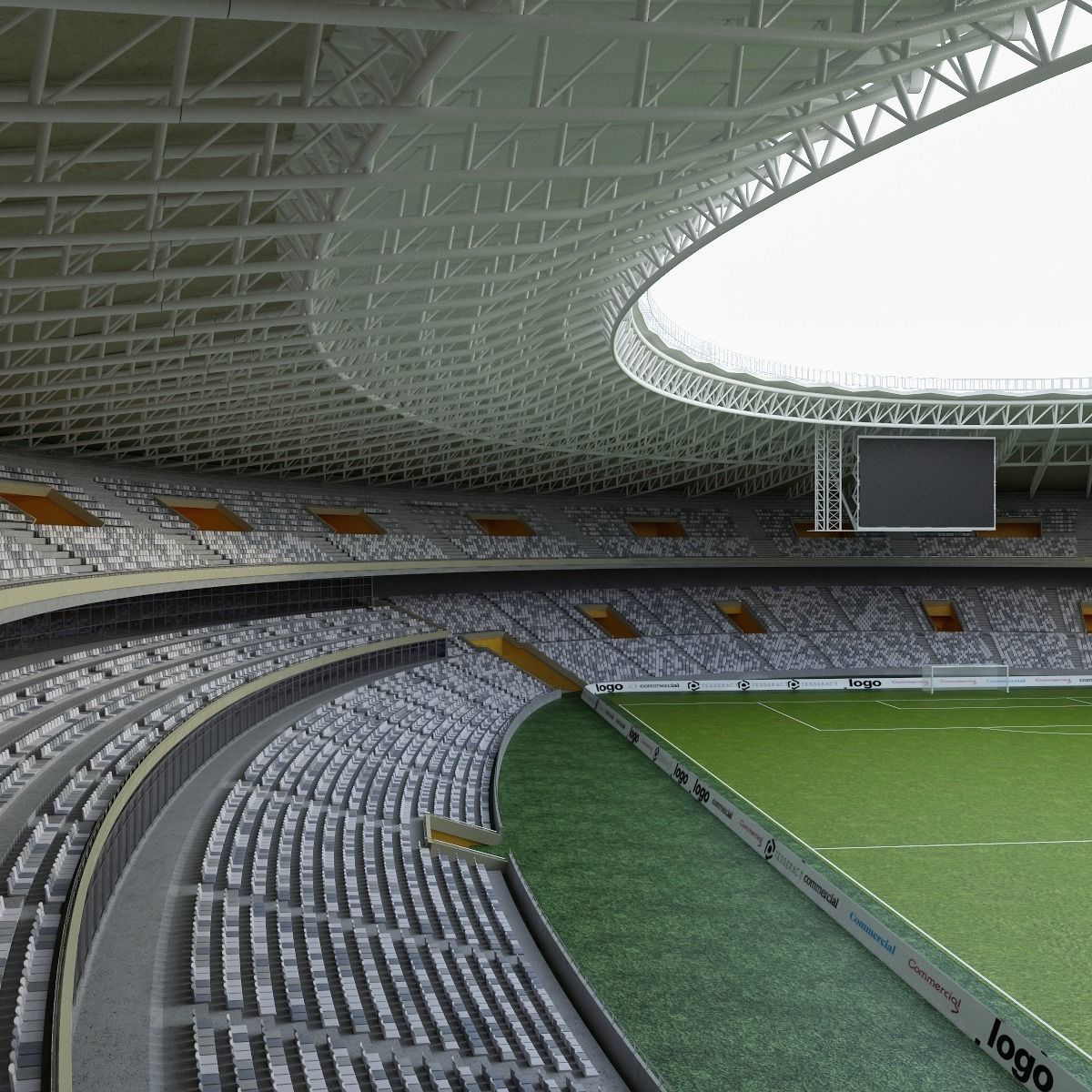 Stadium Mineirao 3D model_12