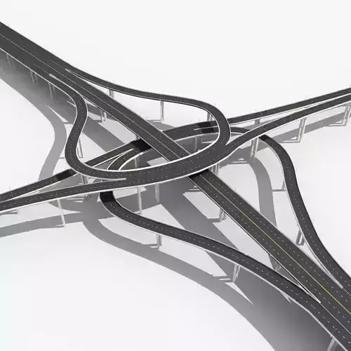 Highway Viaduct 3D model