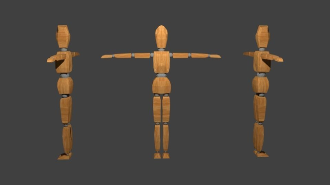 Dummy wooden mannequin