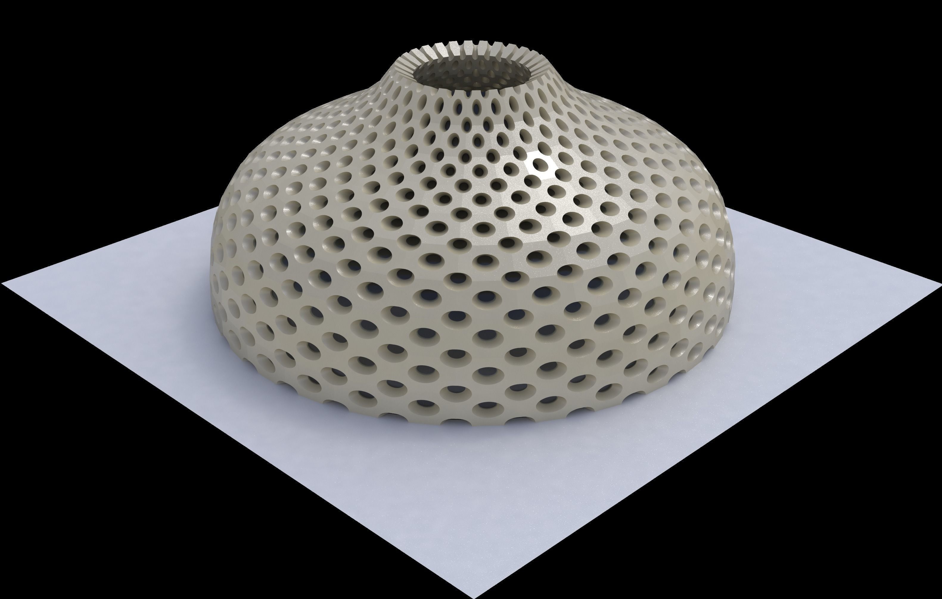 Dome variations high frequency  low frequency pointed 3D model_4