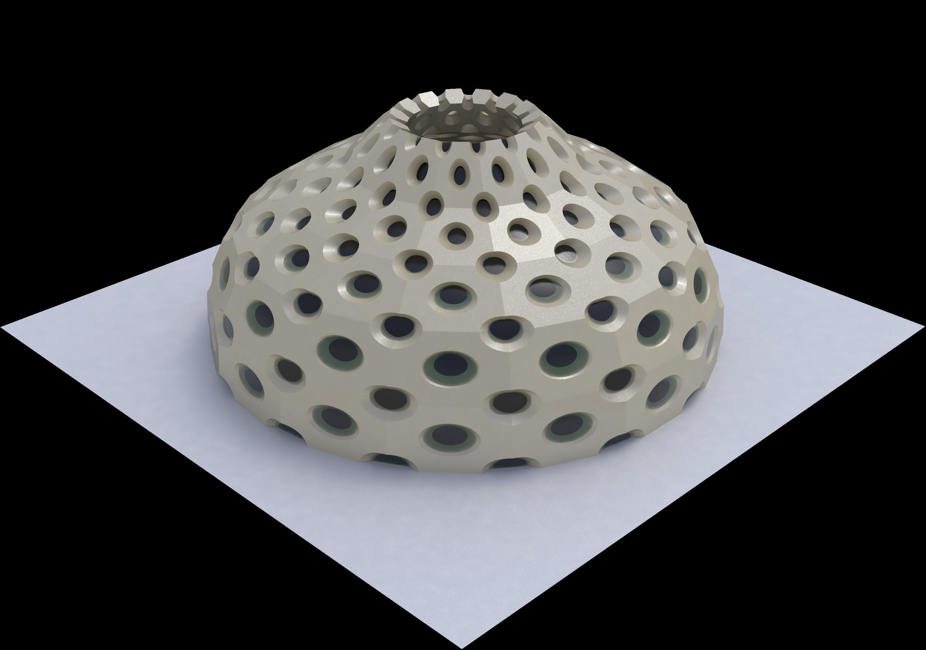 Dome variations high frequency  low frequency pointed 3D model_5
