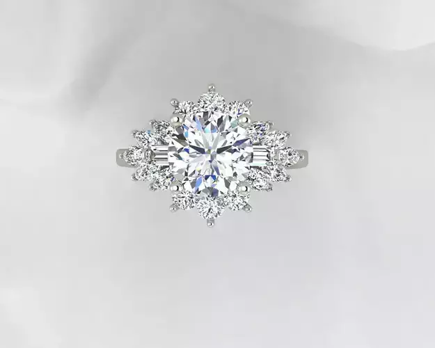 Marquise diamond ring