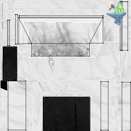 Neo Gothic Fireplace Low-poly 3D model_19
