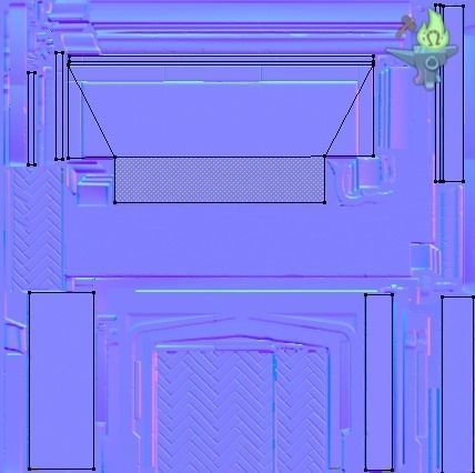 Neo Gothic Fireplace Low-poly 3D model_18