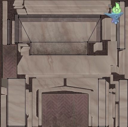 Neo Gothic Fireplace Low-poly 3D model_20