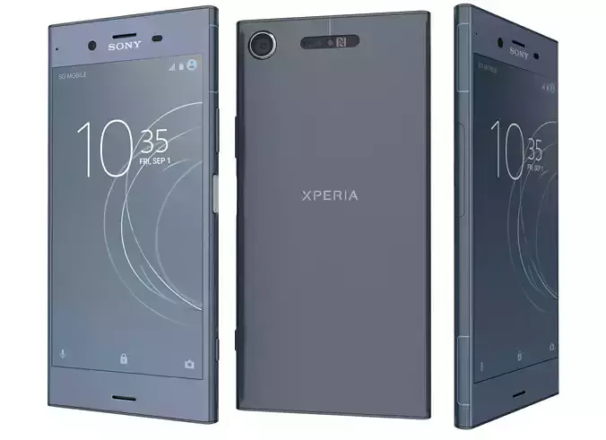 Sony Xperia XZ1 Moonlit Blue 3D model