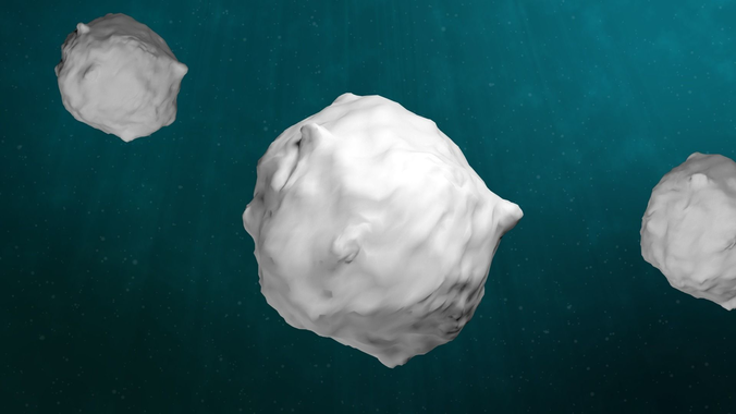 Animated white blood cells 3D model