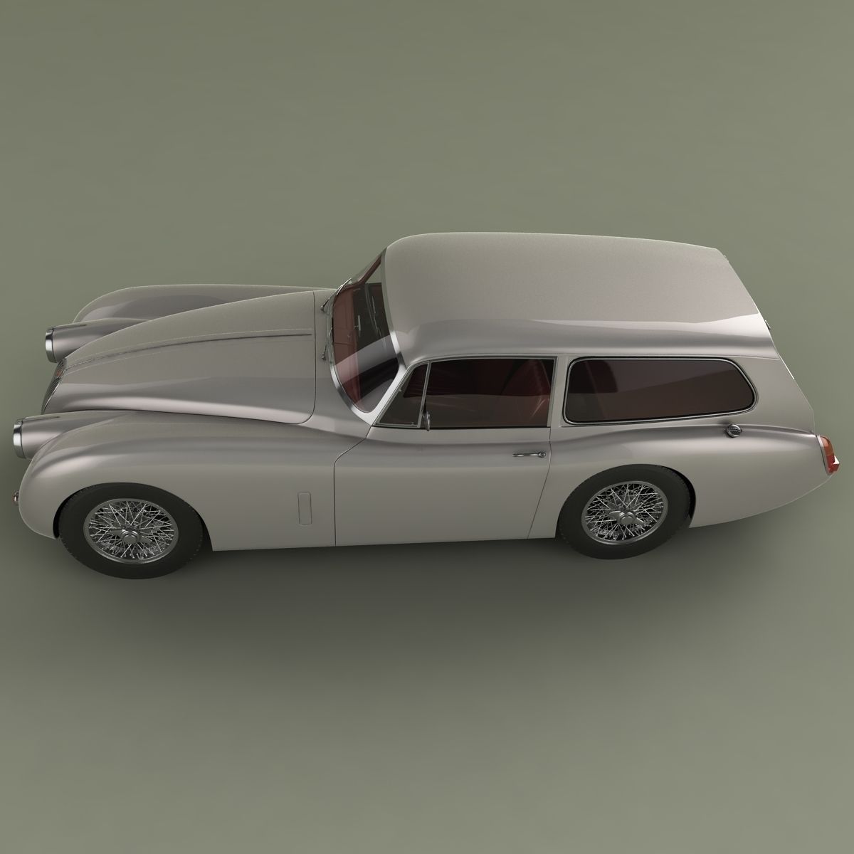 Jaguar XK150 Tow Car 3D model_6