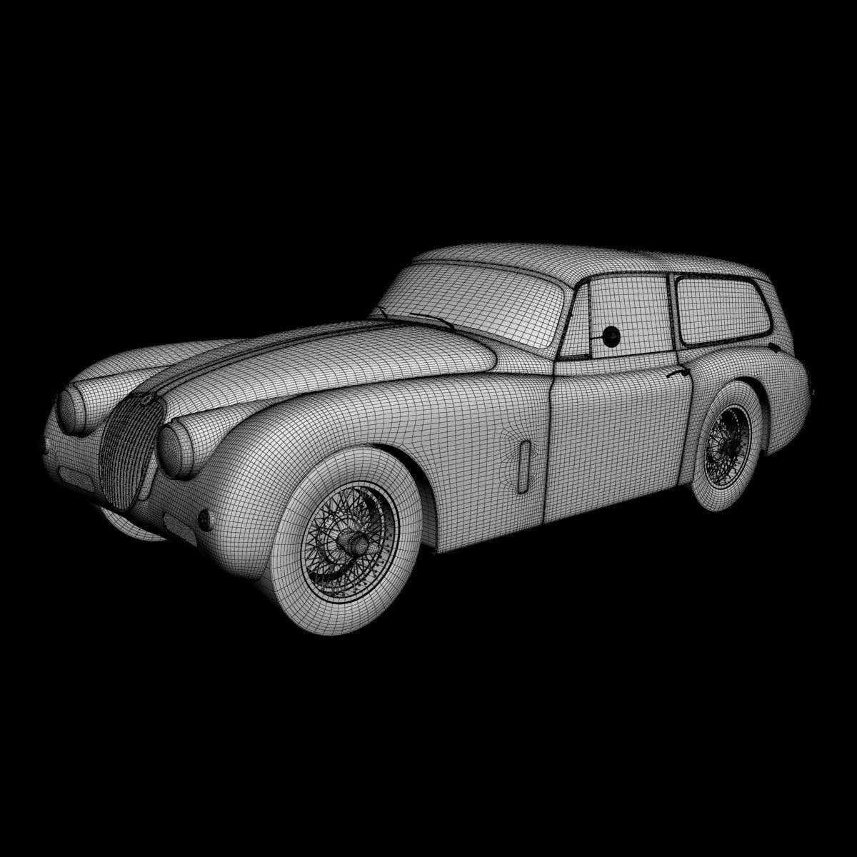 Jaguar XK150 Tow Car 3D model_14
