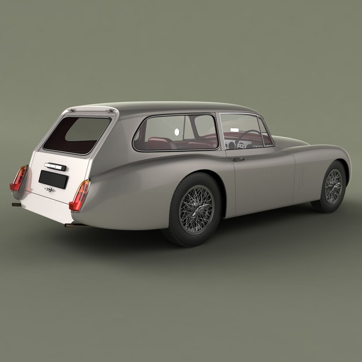 Jaguar XK150 Tow Car 3D model_2