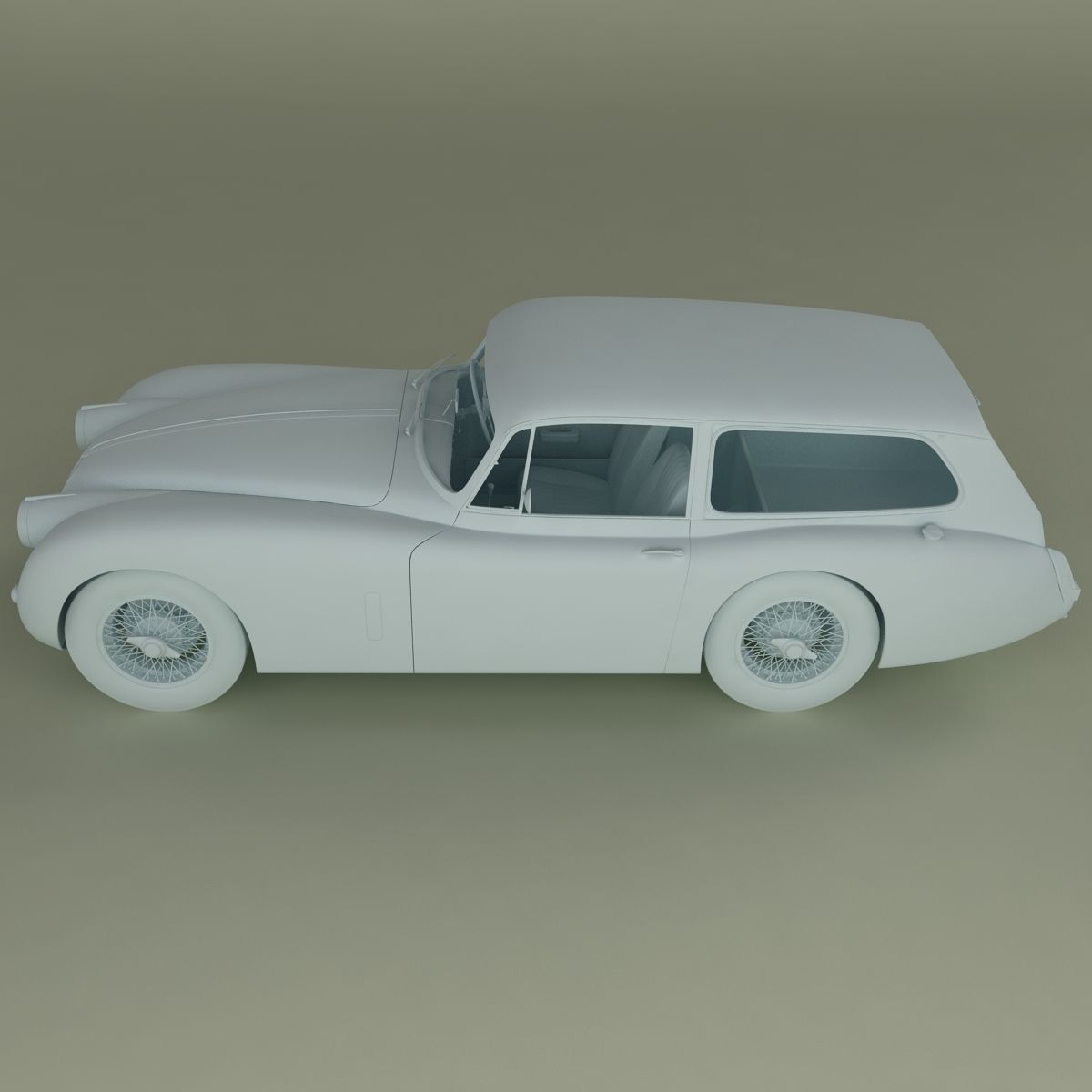 Jaguar XK150 Tow Car 3D model_11
