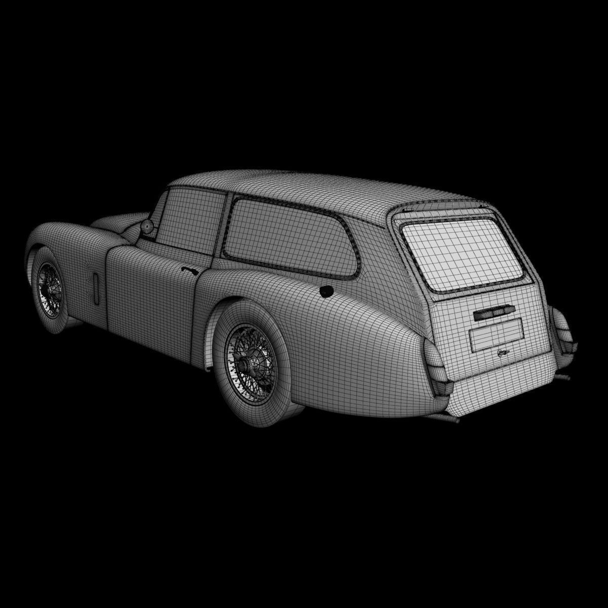 Jaguar XK150 Tow Car 3D model_16