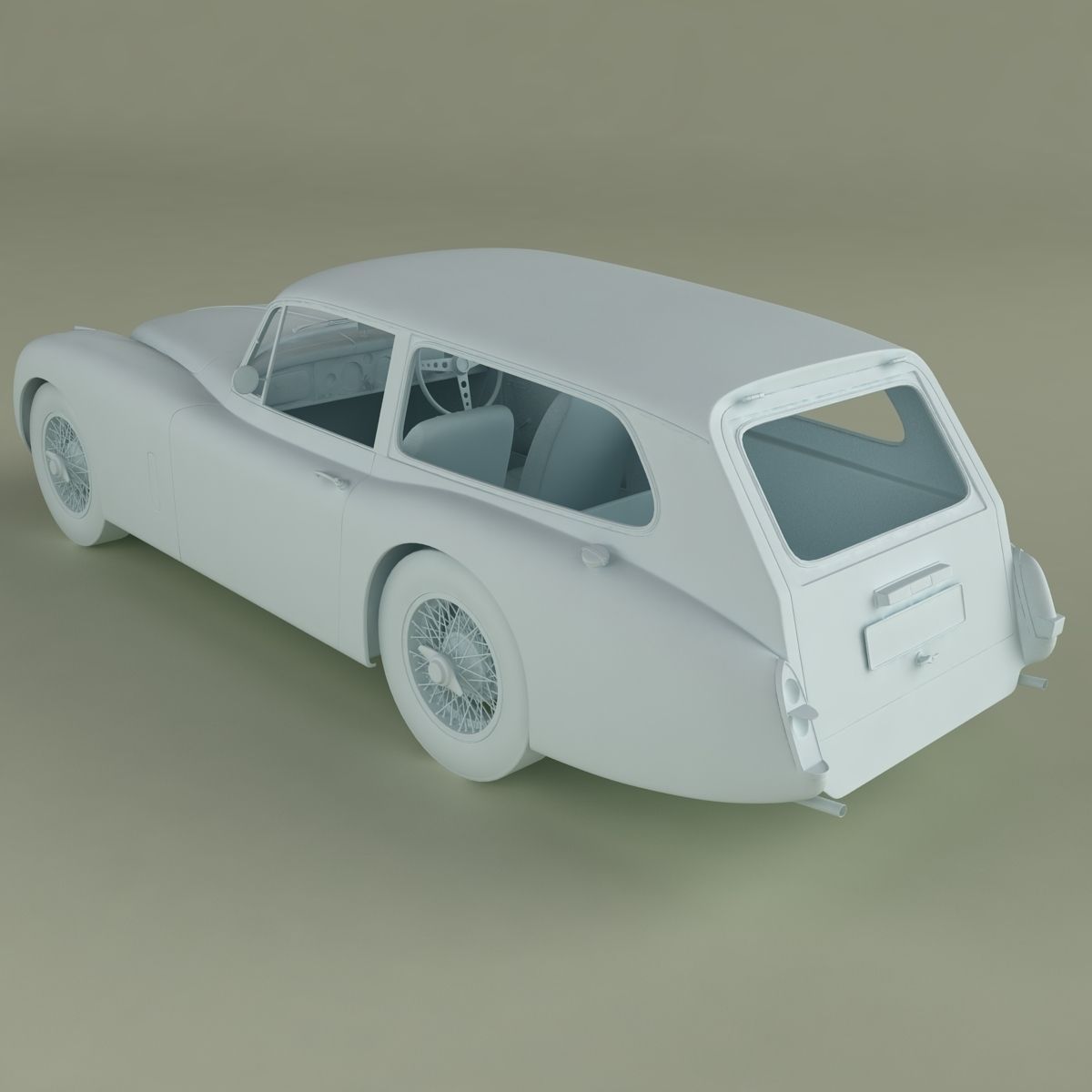 Jaguar XK150 Tow Car 3D model_12