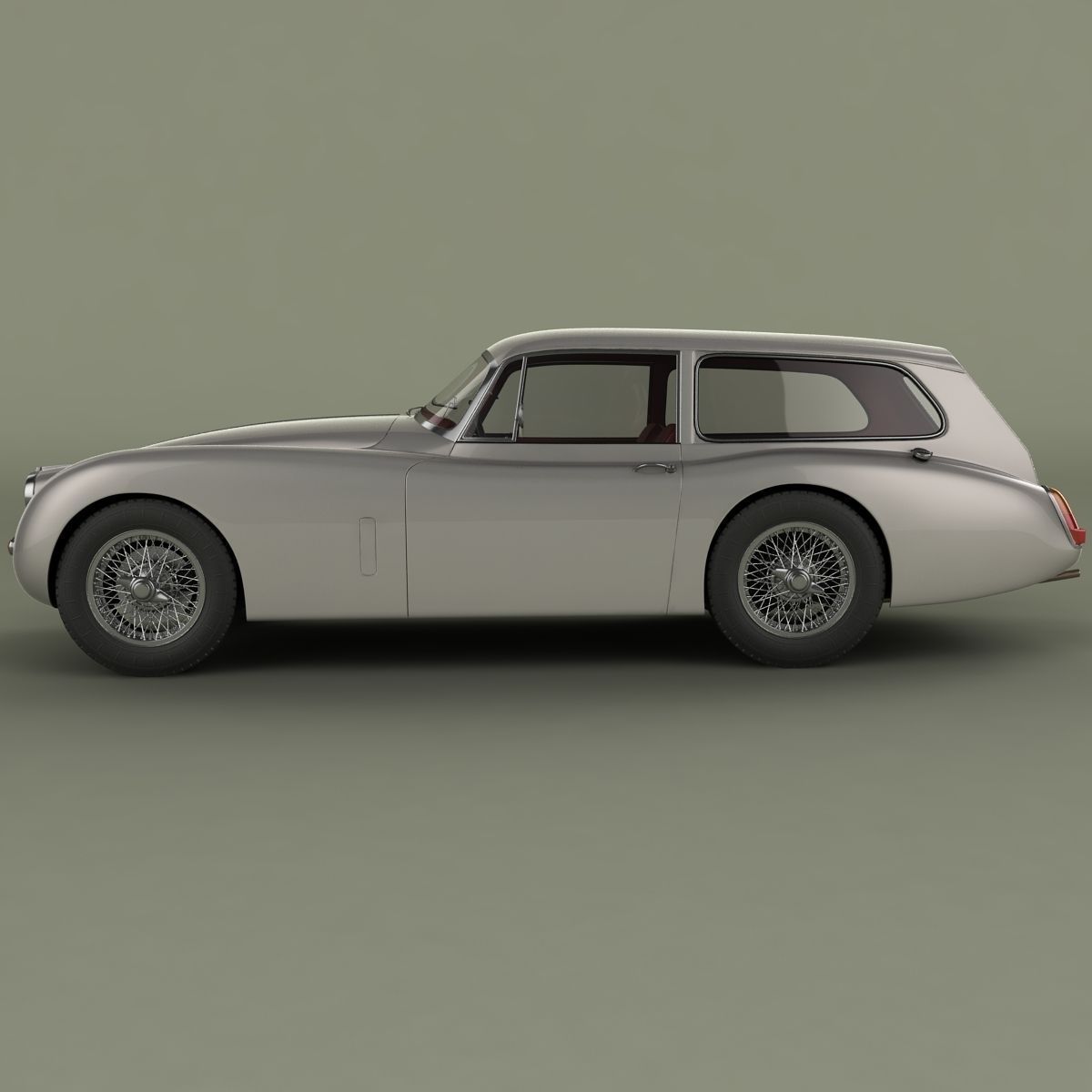 Jaguar XK150 Tow Car 3D model_1