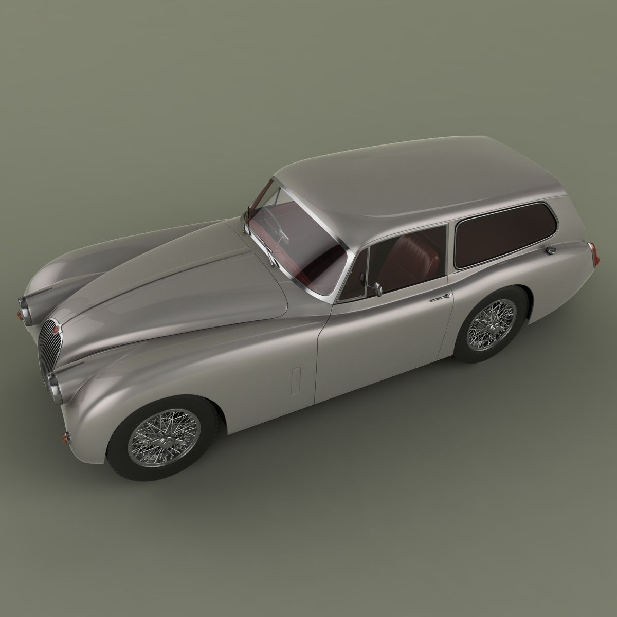 Jaguar XK150 Tow Car 3D model_5
