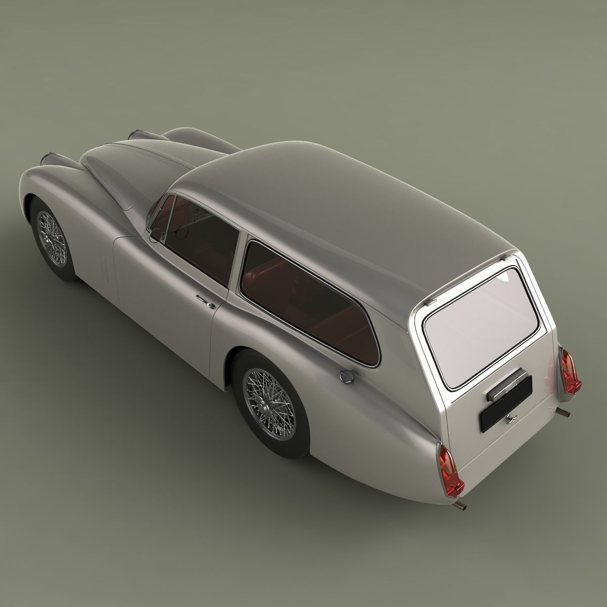 Jaguar XK150 Tow Car 3D model_7