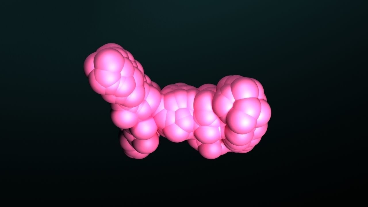 Protein molecule 3D model_4