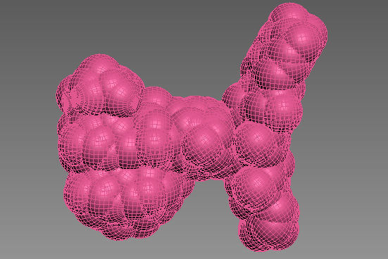 Protein molecule 3D model_3