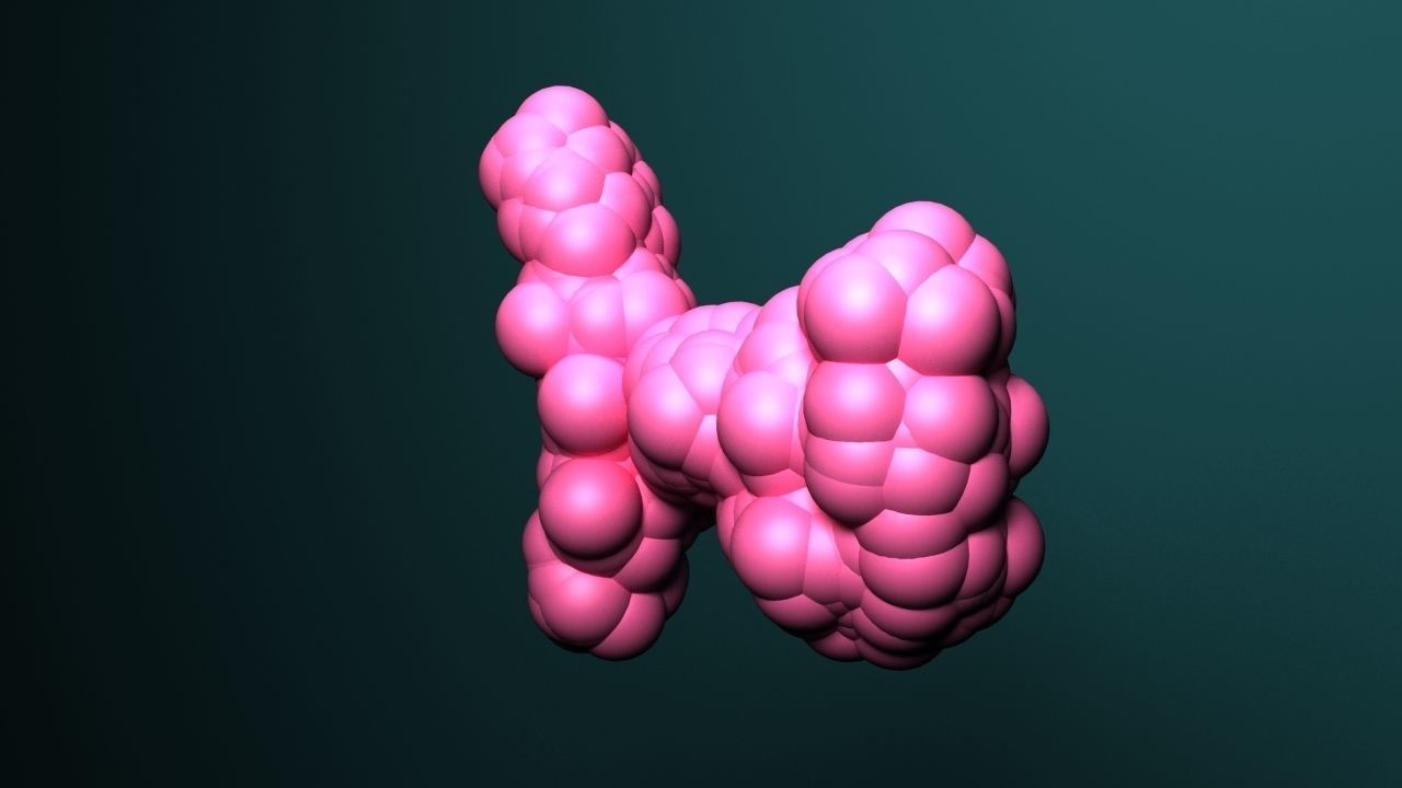 Protein molecule 3D model_1