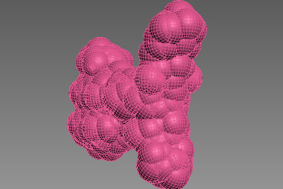Protein molecule 3D model_2