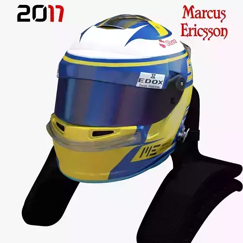 Ericsson helmet 2017 Low-poly 3D model