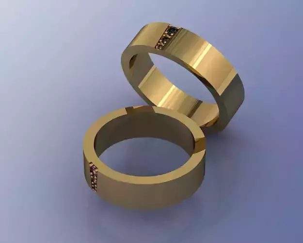 wedding rings 3dm and stl file