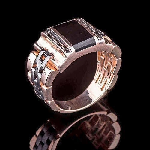 ring with onyx stl file 3D print model_4