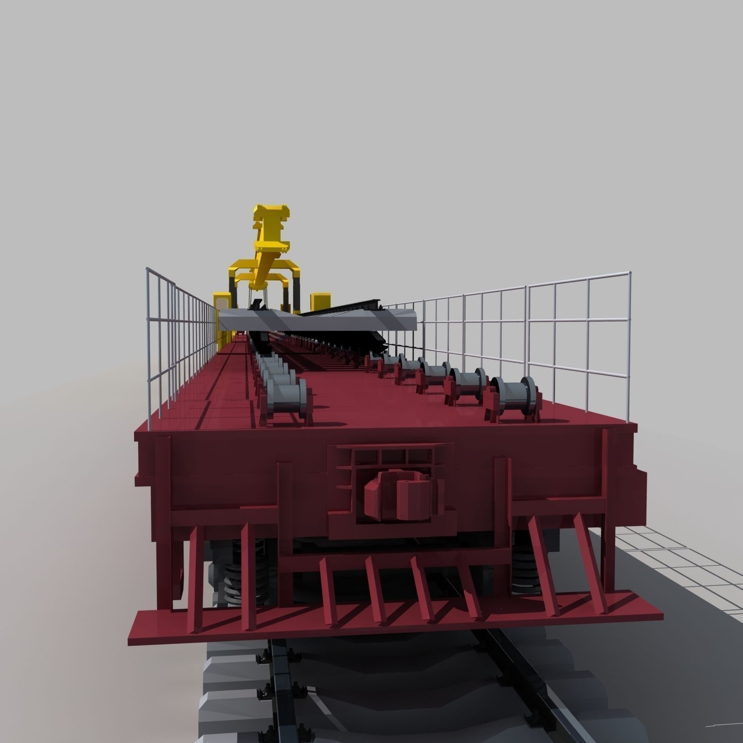 Laying Machine 3D model_4