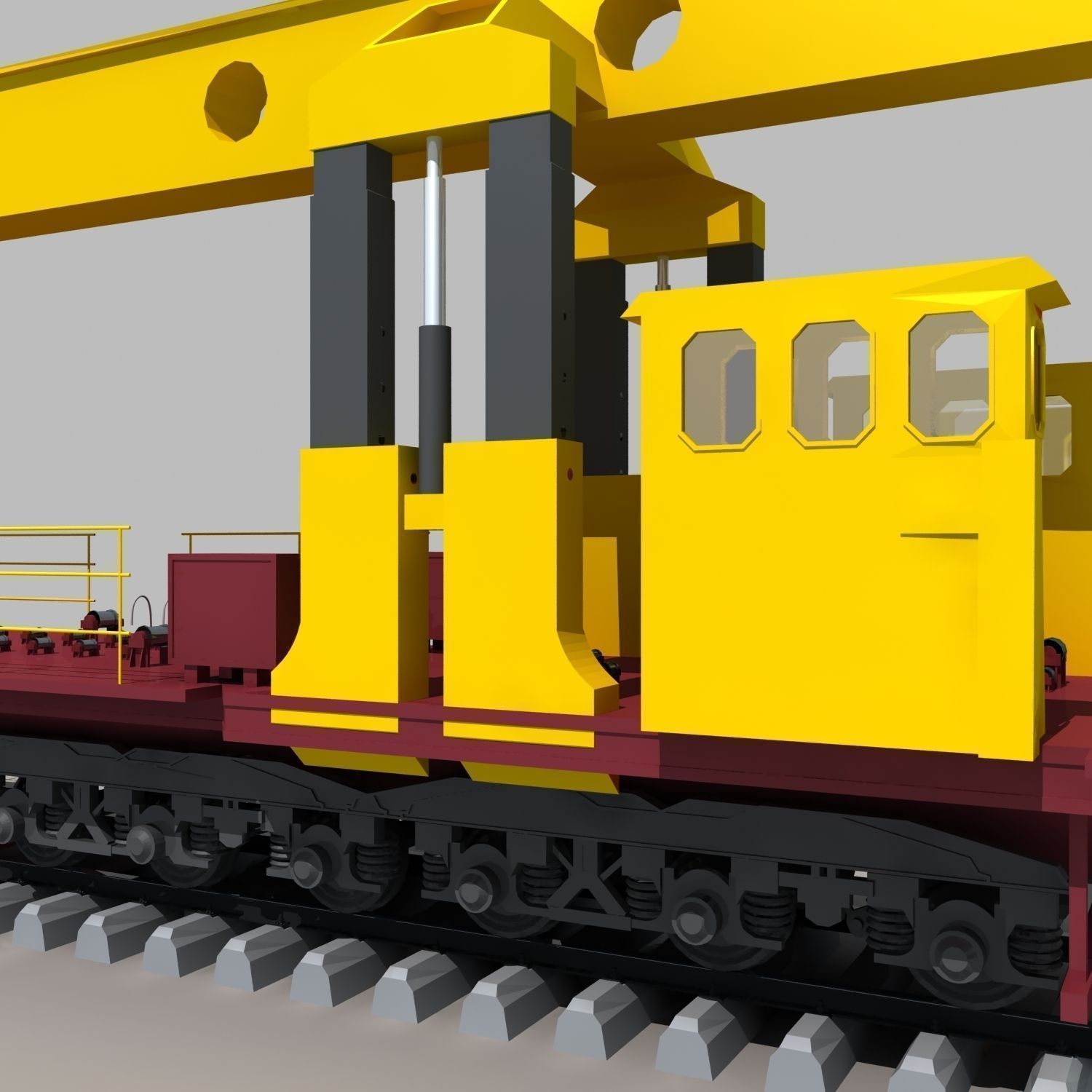 Laying Machine 3D model_7