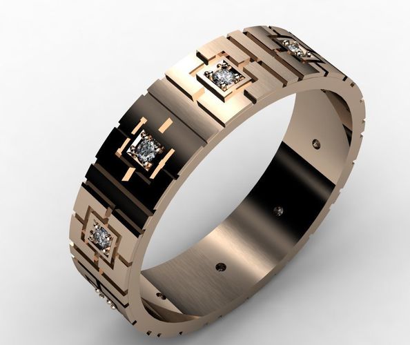 wedding rings 3d file cad 3D print model