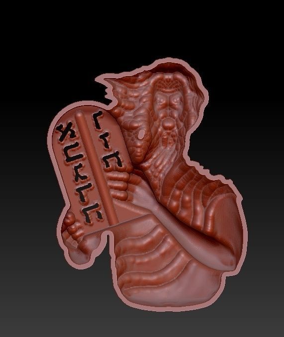 Moses stl cad cam 3D print model_1