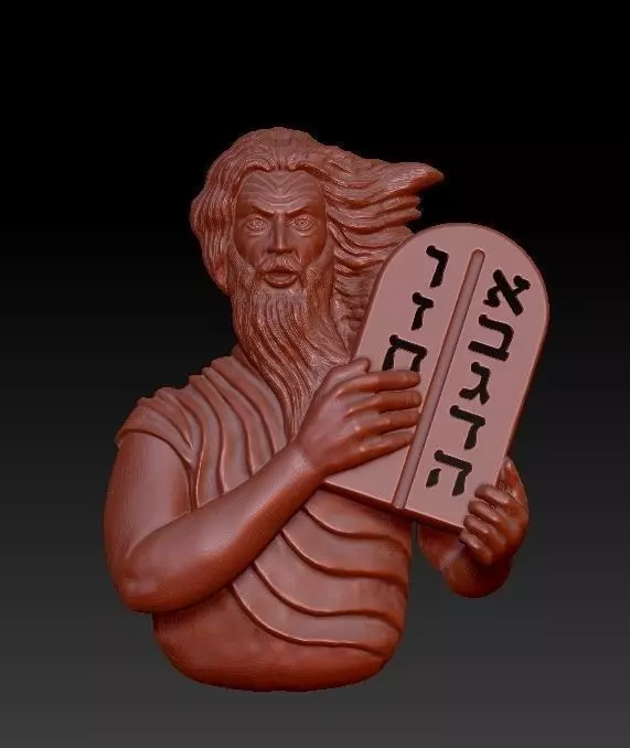Moses stl cad cam 3D print model_0