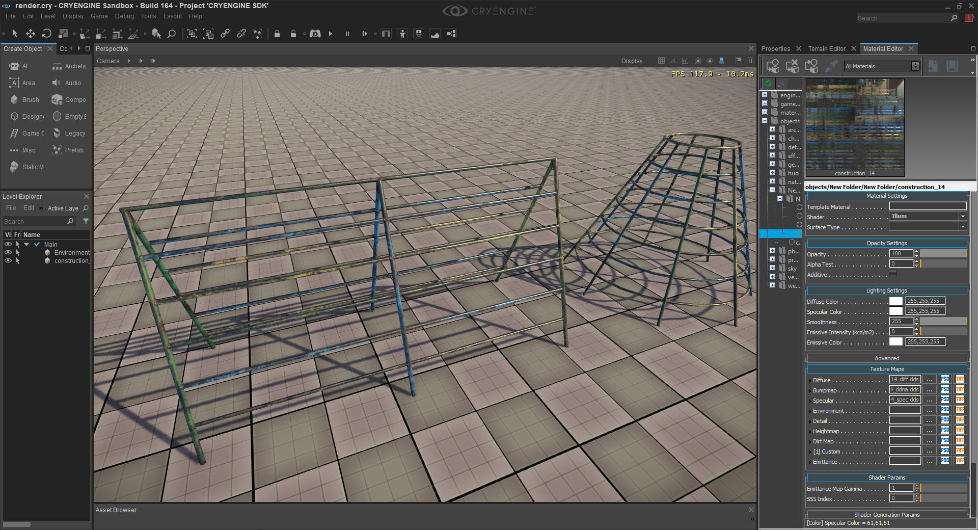 Children playground Low-poly 3D model_1