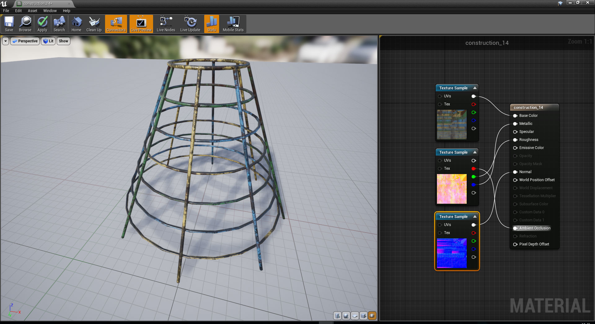 Children playground Low-poly 3D model_2