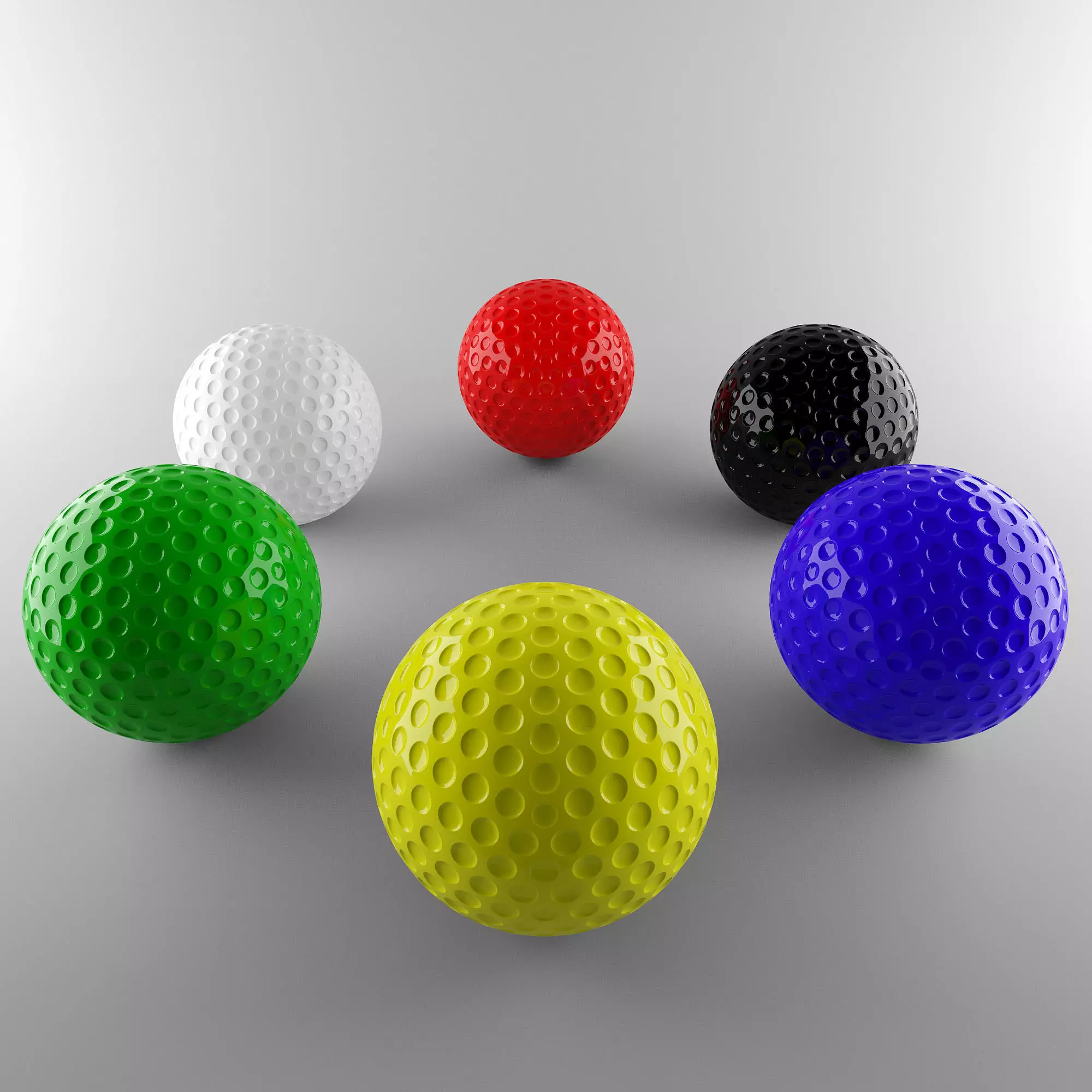 Golf Balls Free 3D model