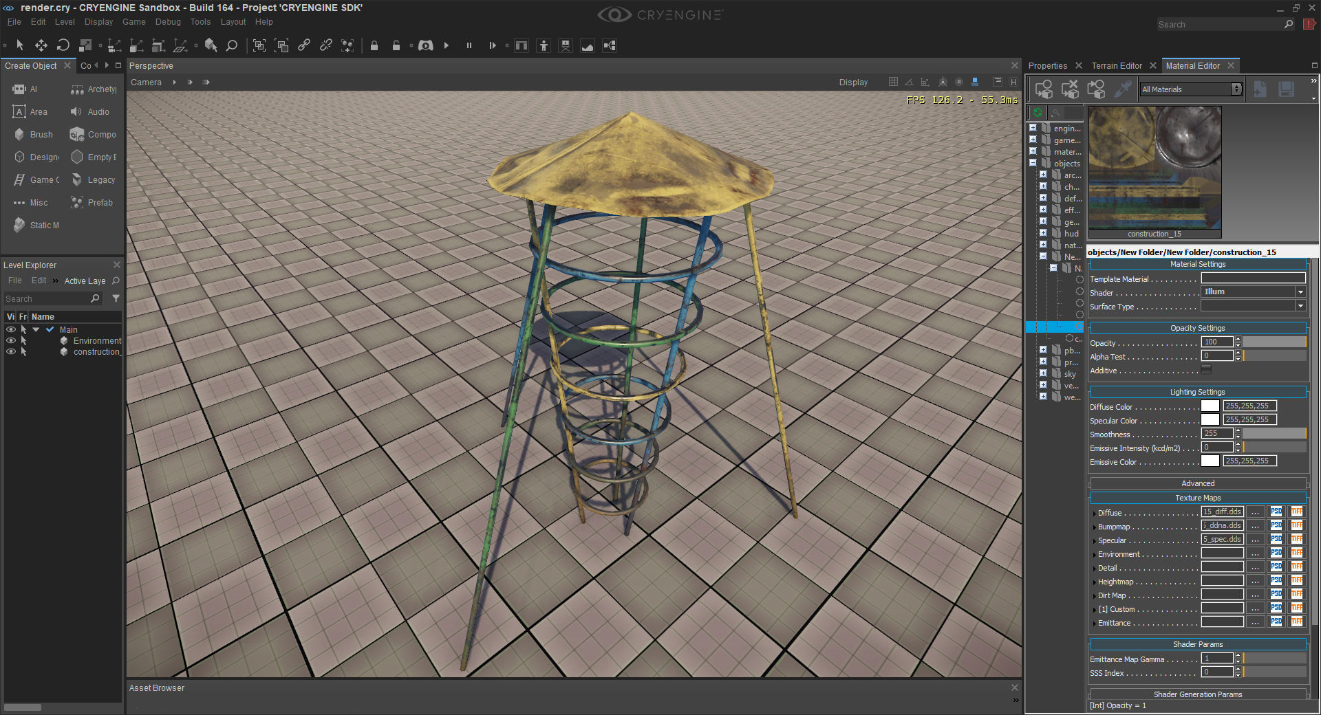 Children playground Low-poly 3D model_1