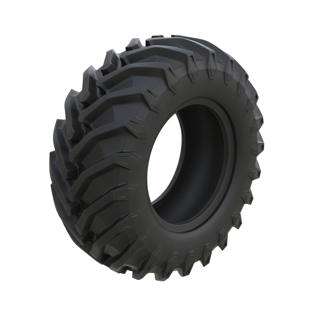 Wheel tractor tire 3D print model_1