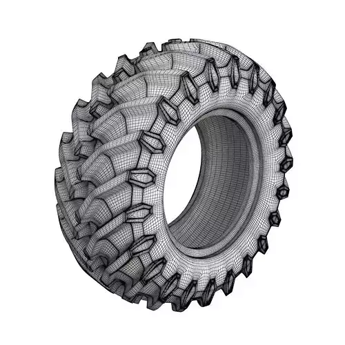 Wheel tractor tire 3D print model