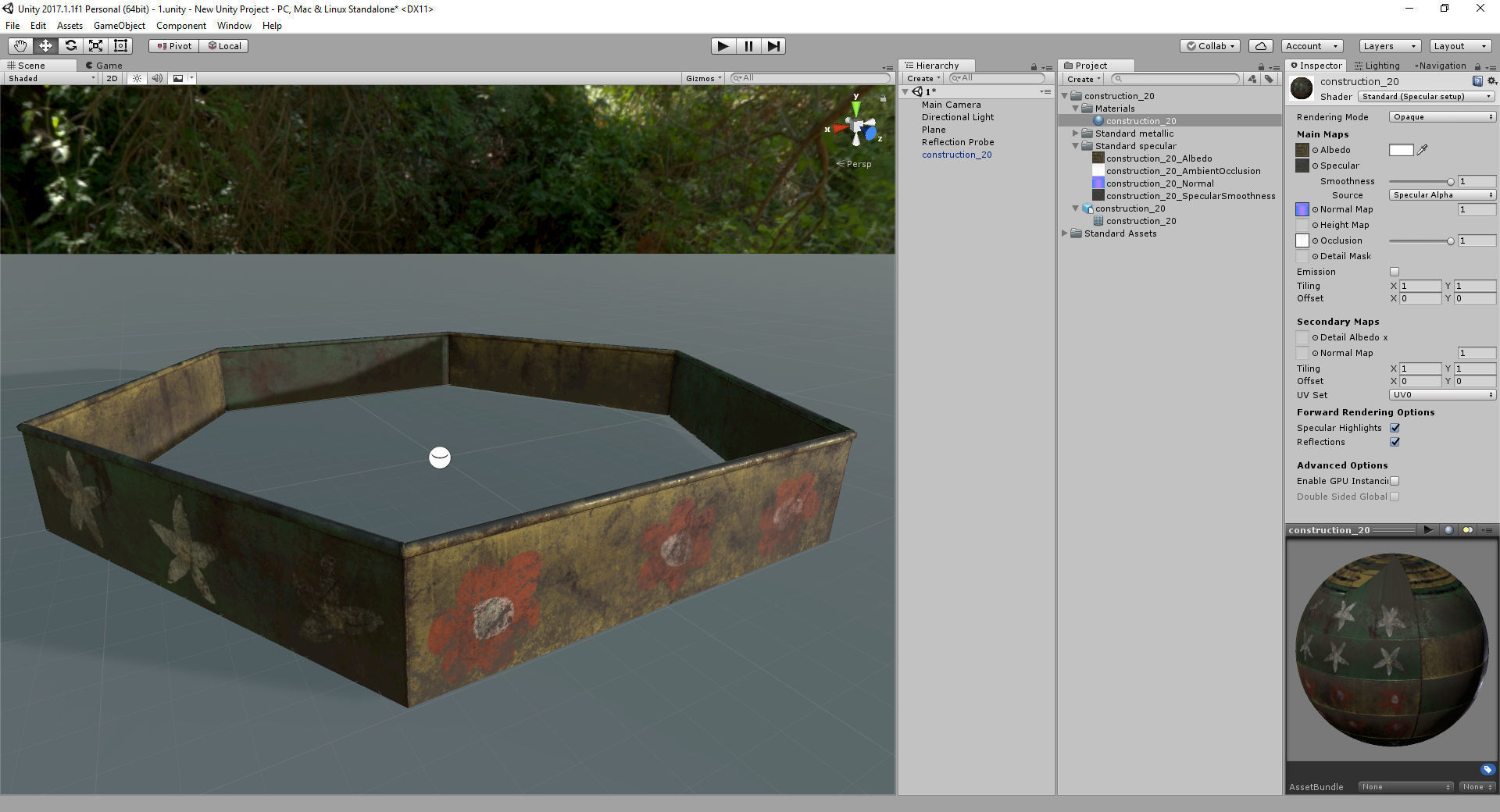 Children playground Low-poly 3D model_4
