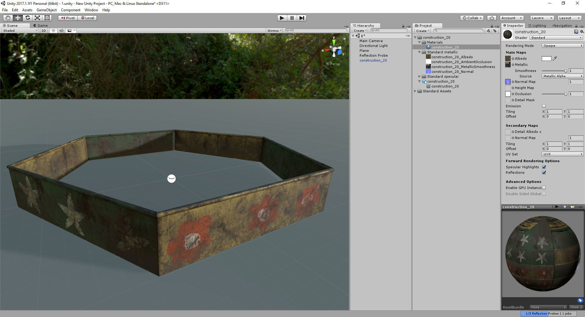 Children playground Low-poly 3D model_3