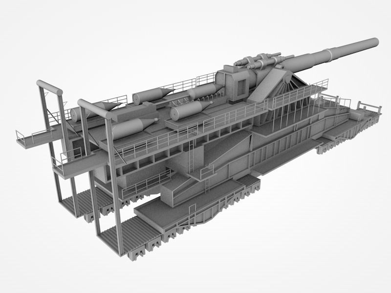 Set of 3 military vehicles 3er Pack Leopard Dora Missiles 3D model_1