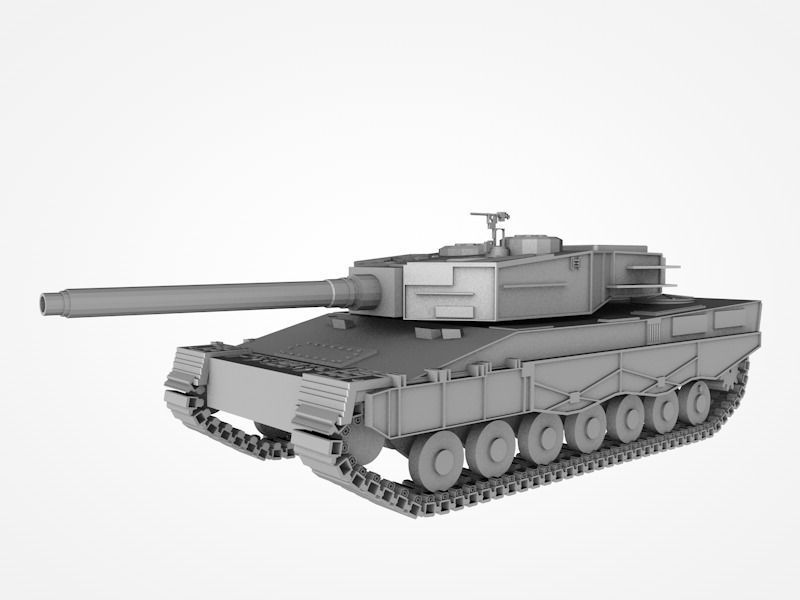 Set of 3 military vehicles 3er Pack Leopard Dora Missiles 3D model_3