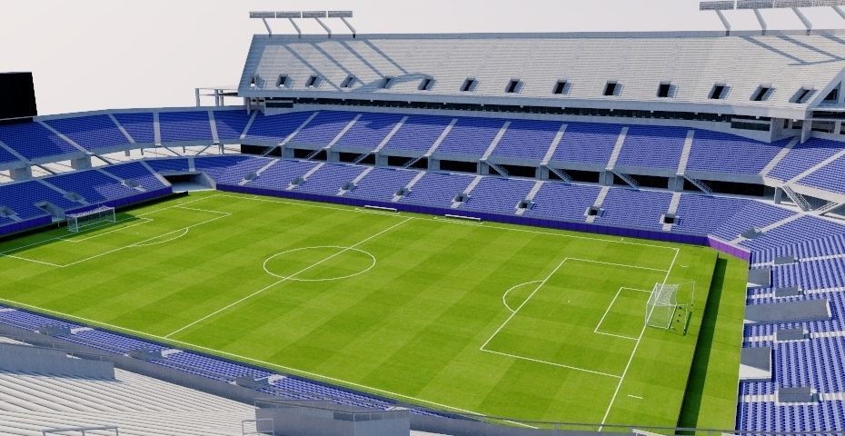 Orlando Citrus Bowl - Camping World Stadium Low-poly 3D model_4