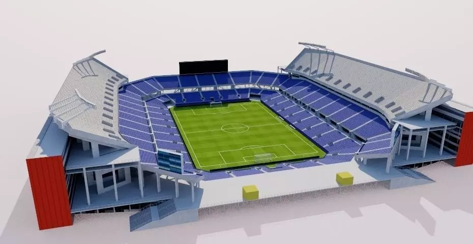 Orlando Citrus Bowl - Camping World Stadium Low-poly 3D model_0