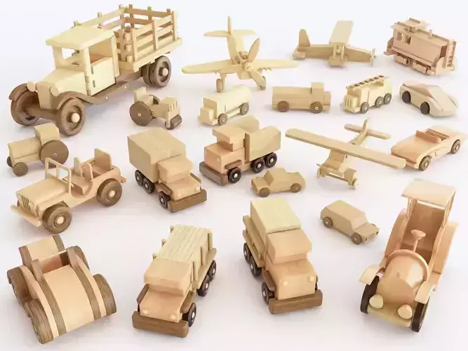 Wooden toy vol 06 3D model