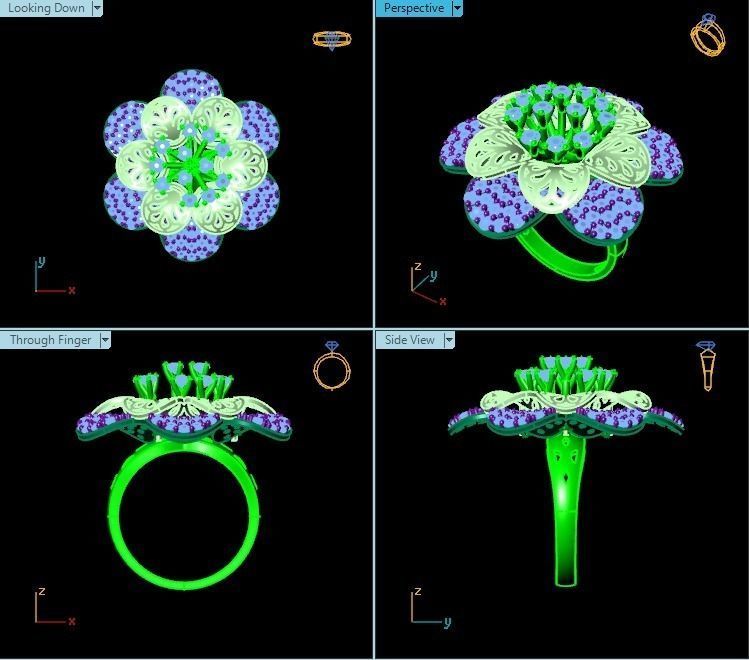 Ring T00322 3D print model_2
